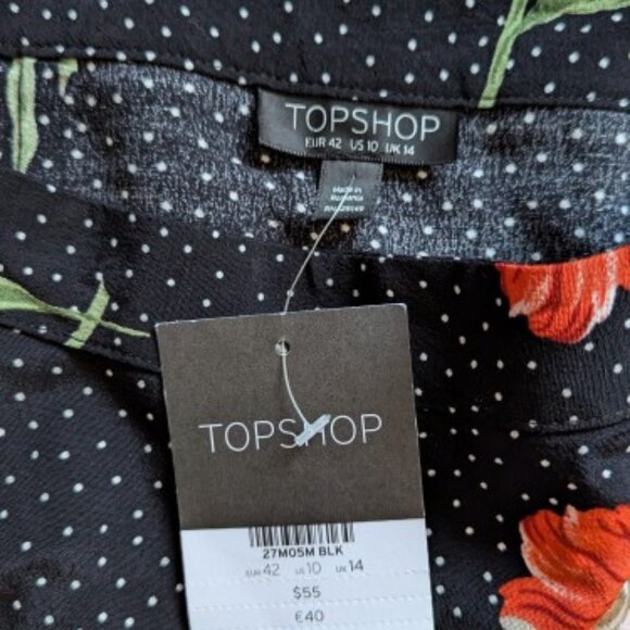 NWT TOPSHOP CUTE Faux Wrap Skirt - Picture 4 of 5